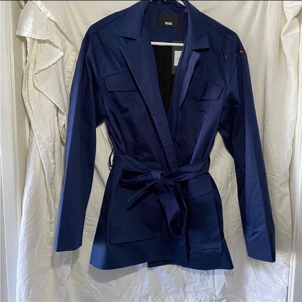 Women's Utility Jacket - Medium Small, Cotton Blend, Belted New with Tags Coat